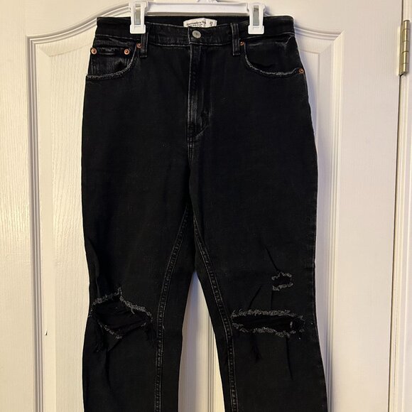 abercrombie "the ankle straight ultra high rise" jean - Picture 1 of 5